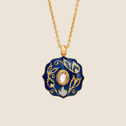 'Chintz Dynasty' Clover Necklace