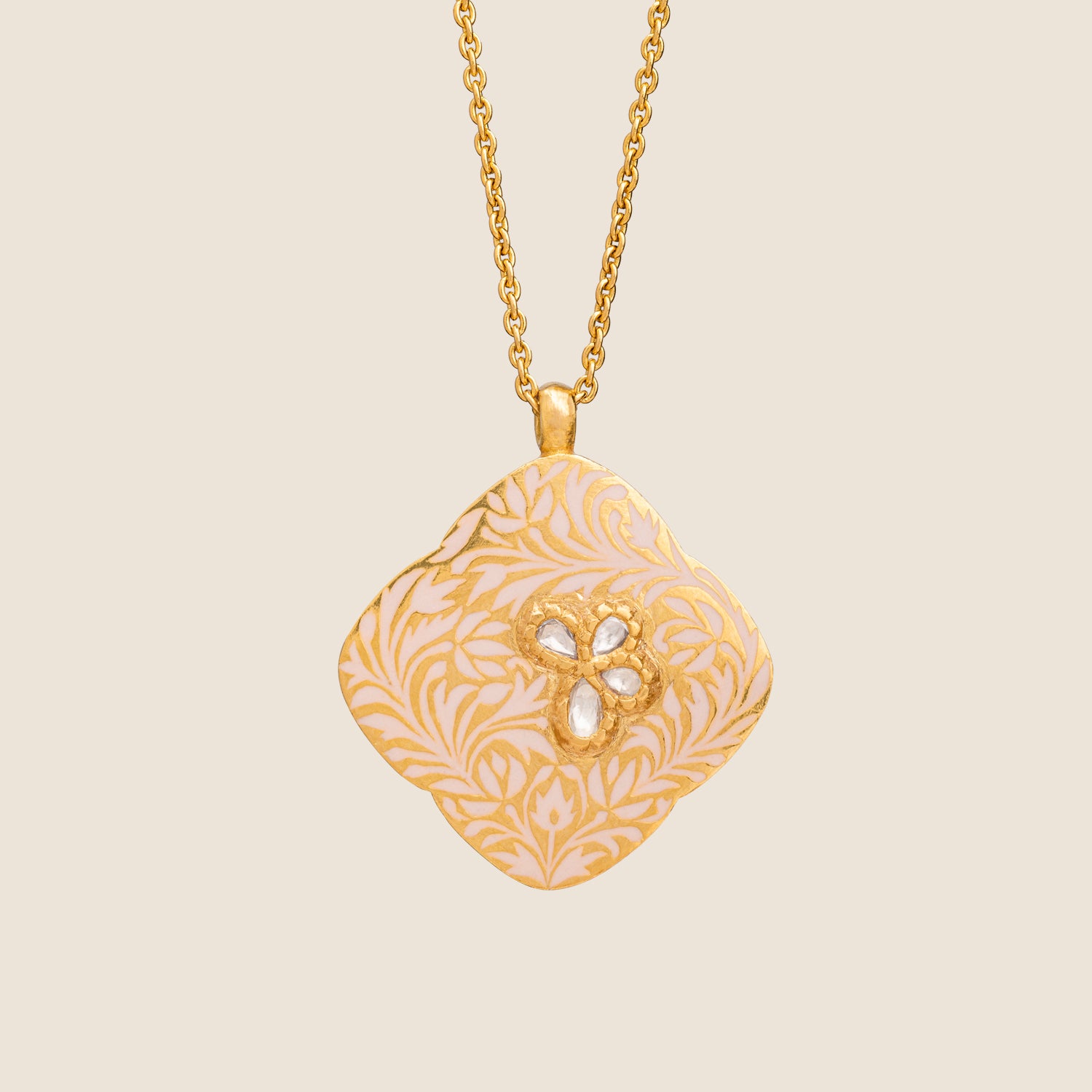 'Rose Enigma' Clover Necklace