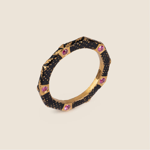 Pink Sapphire Minar Ring