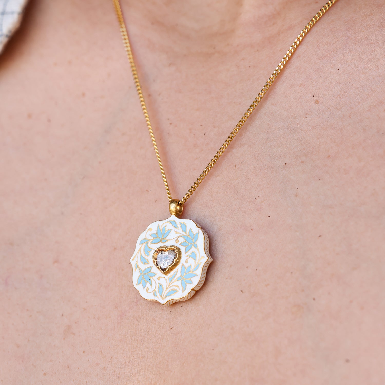 'Veiled Secret' Mihrab Initial Necklace