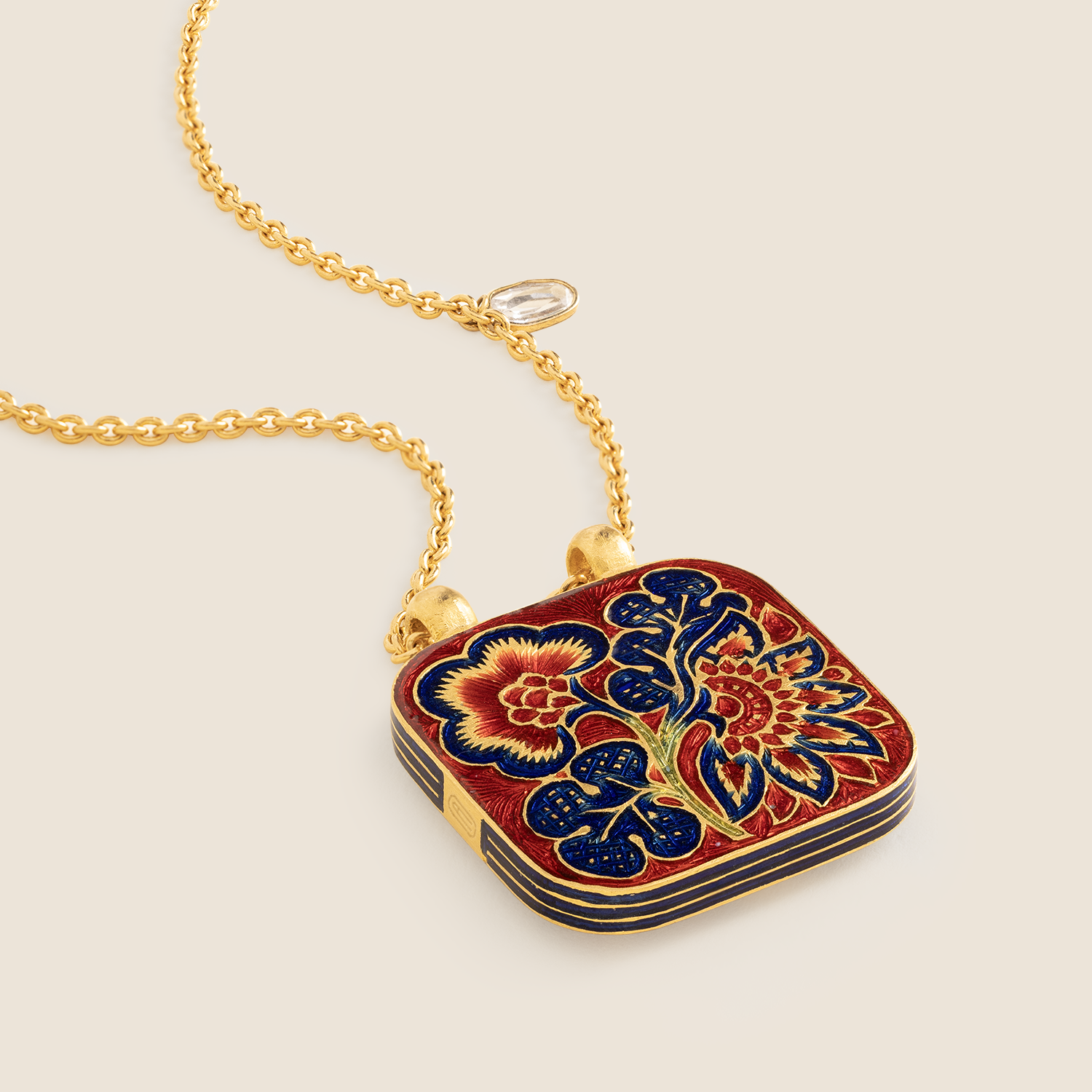 'Chintz Dynasty' Taweez Initial Necklace