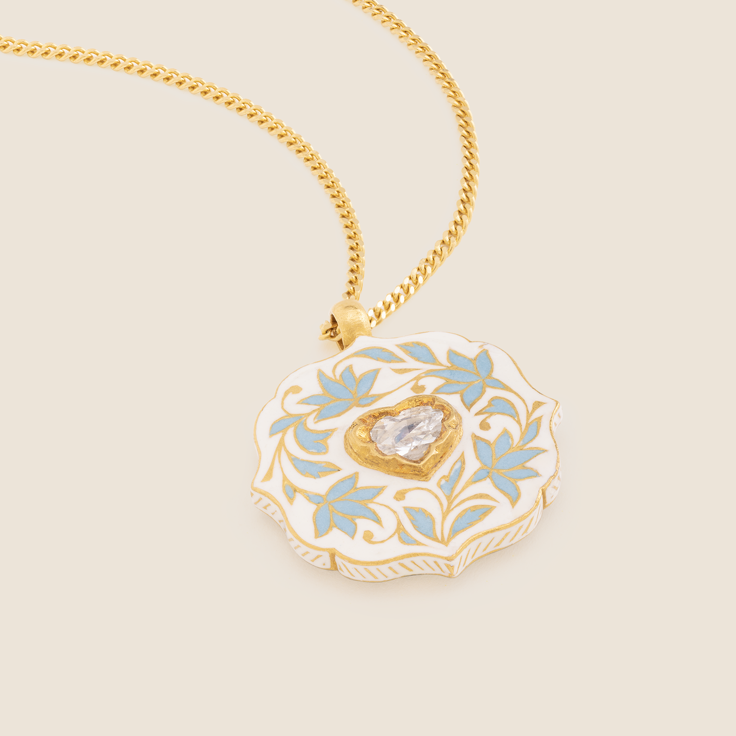 'Veiled Secret' Mihrab Initial Necklace