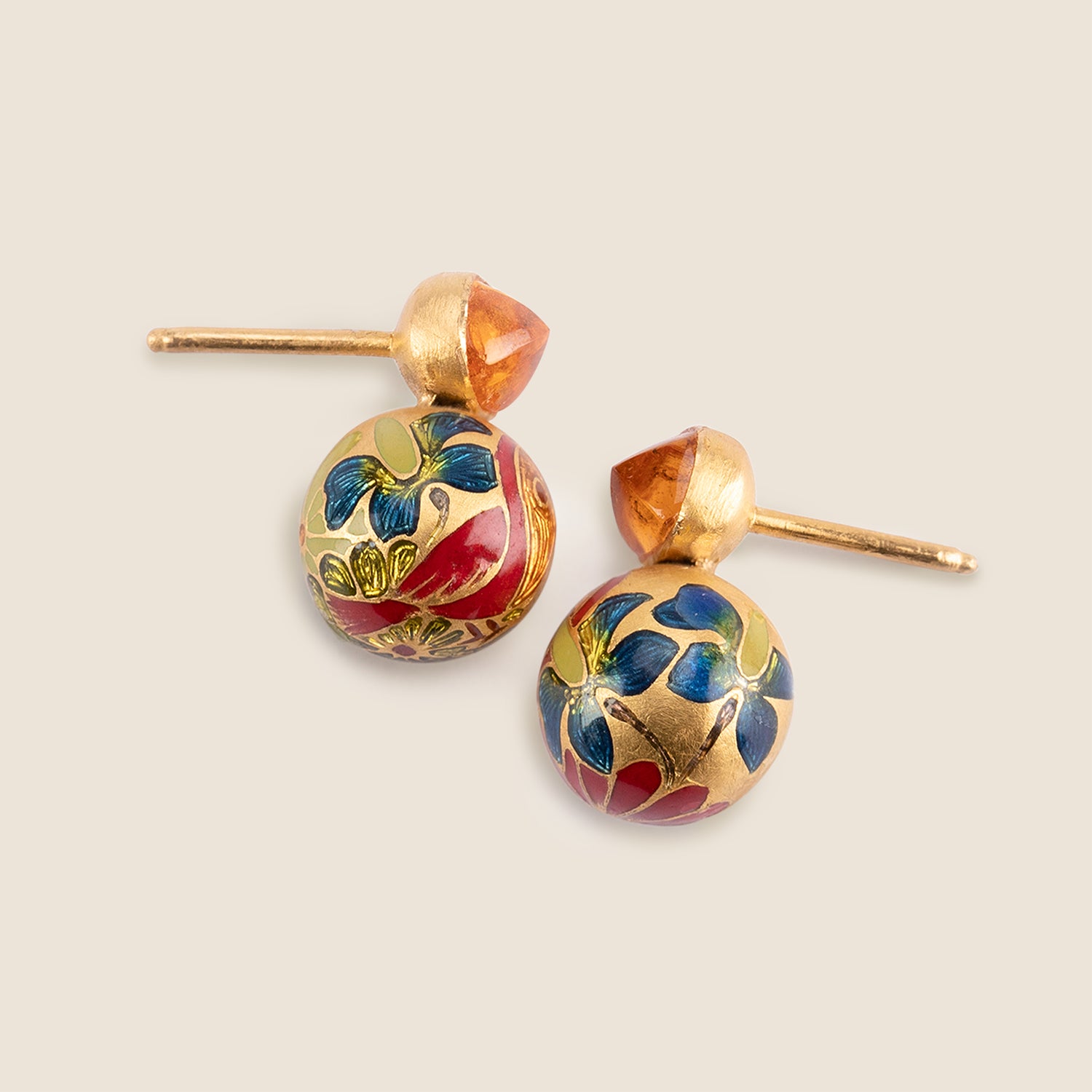 Mandarin Garnet Toco Studs