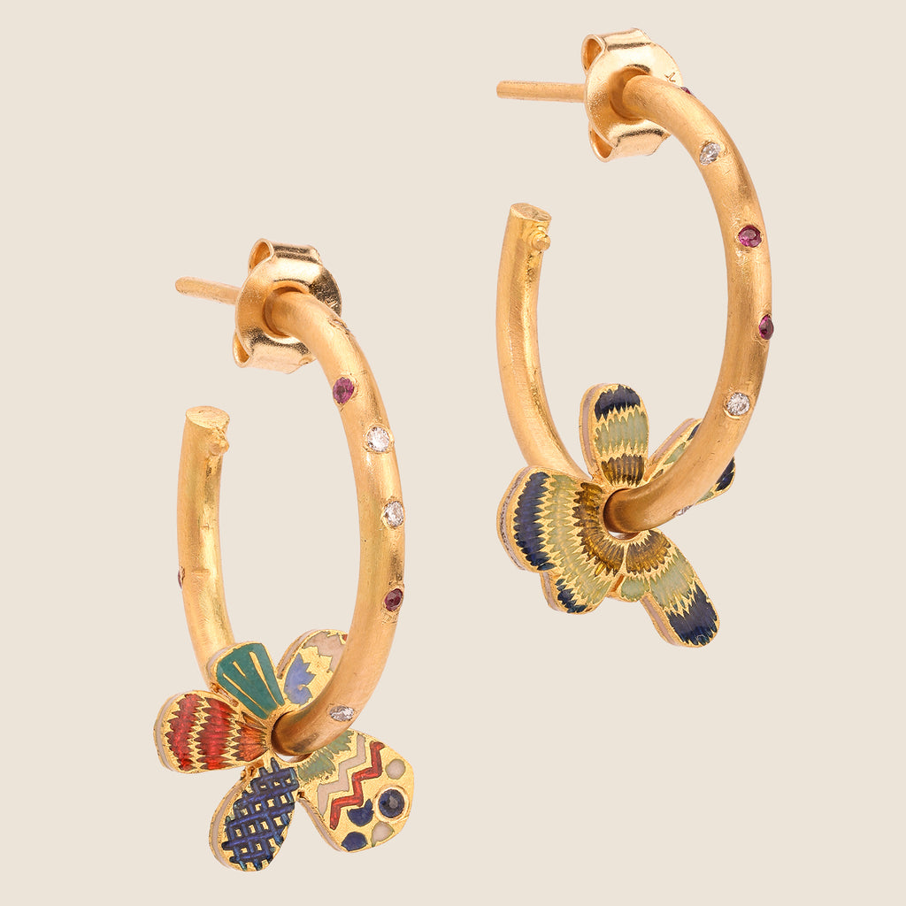 Fleur D'ikat Hoops