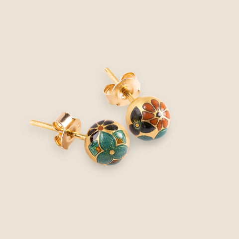 Emerald Kettlebell Earrings
