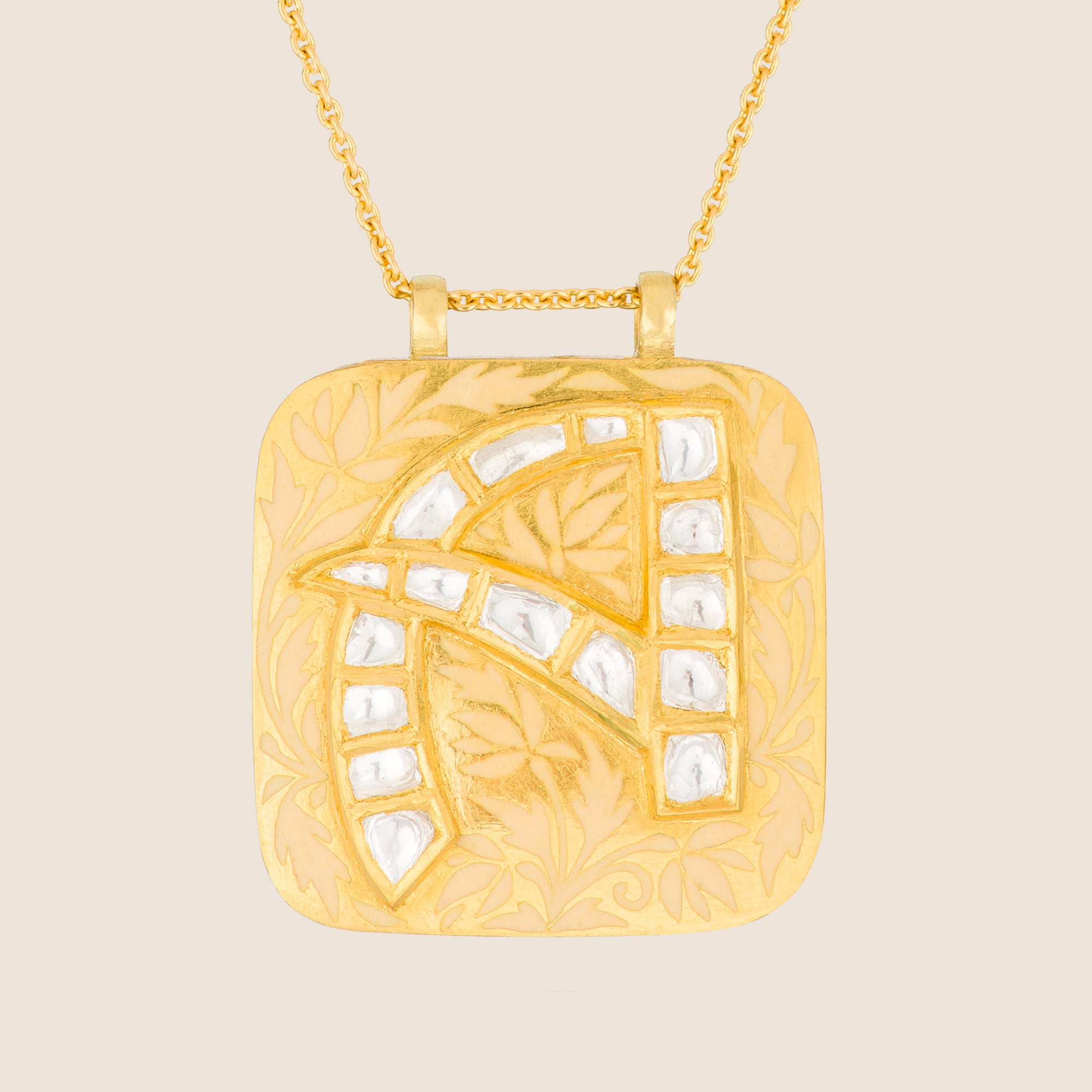 'Gilded Journey' Taweez Initial Necklace