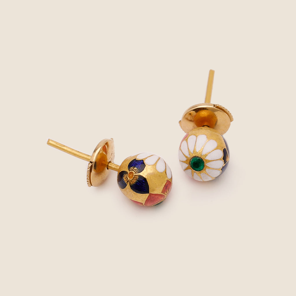 Emerald Bloom Studs