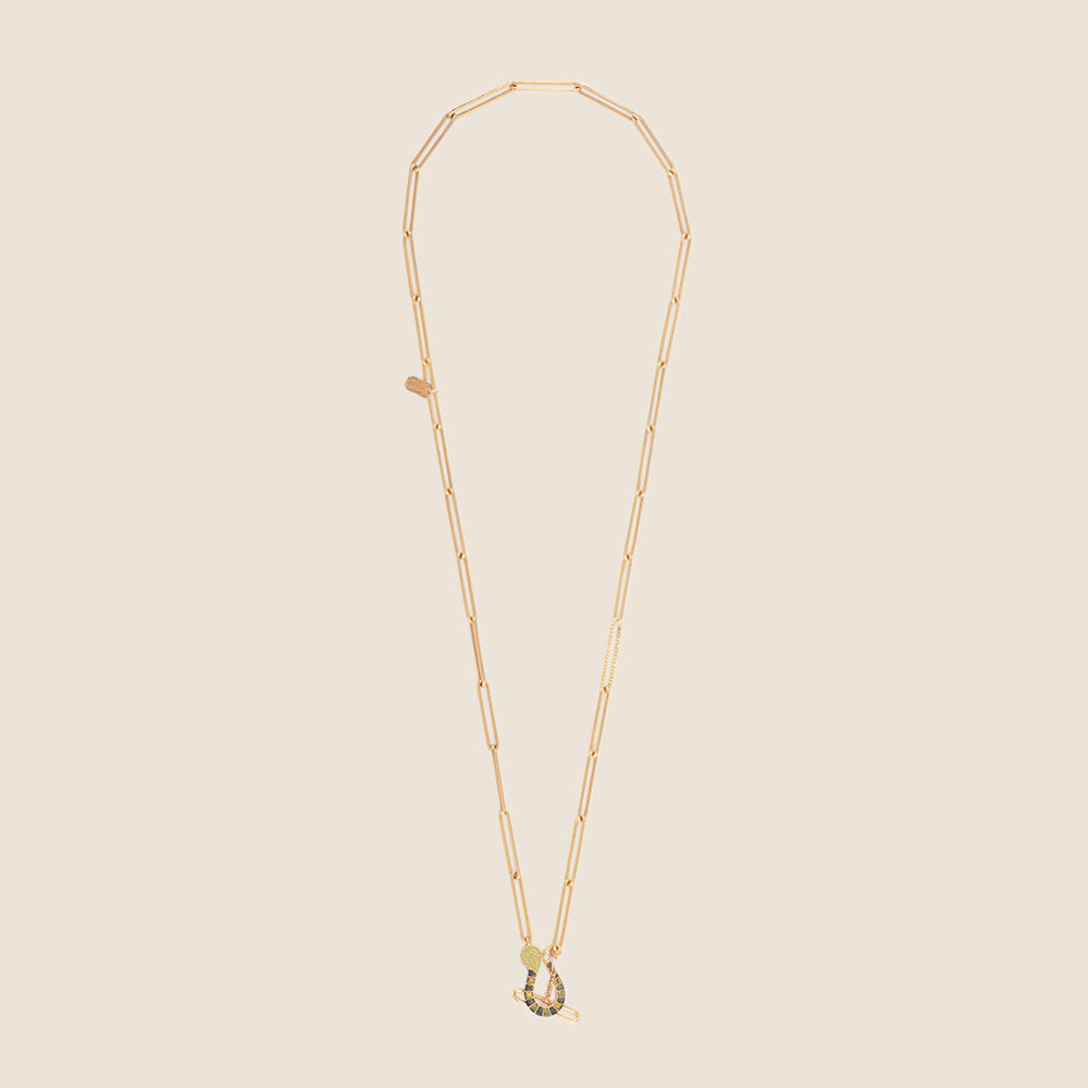 Serpentine Paper Link Necklace