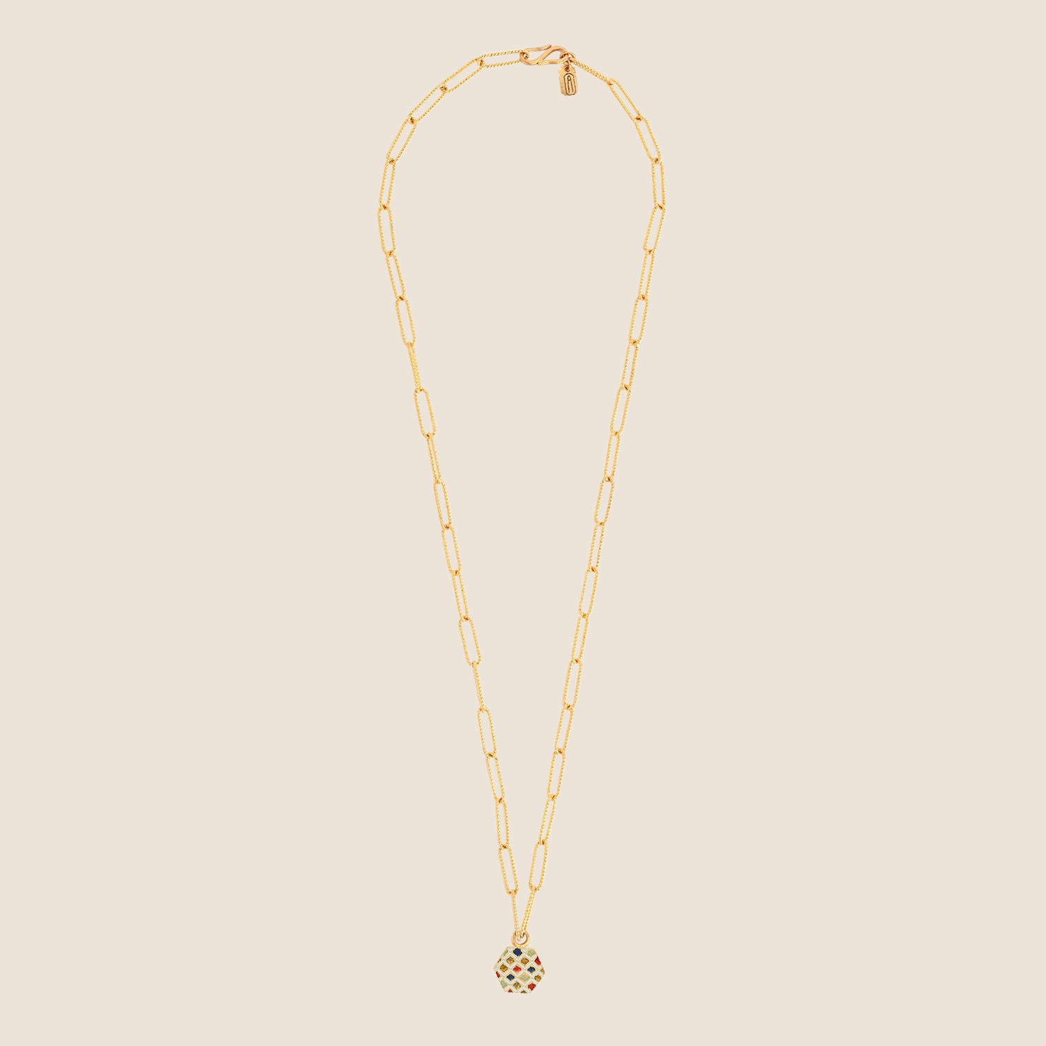 Fleur D'Ikat Swirl Necklace