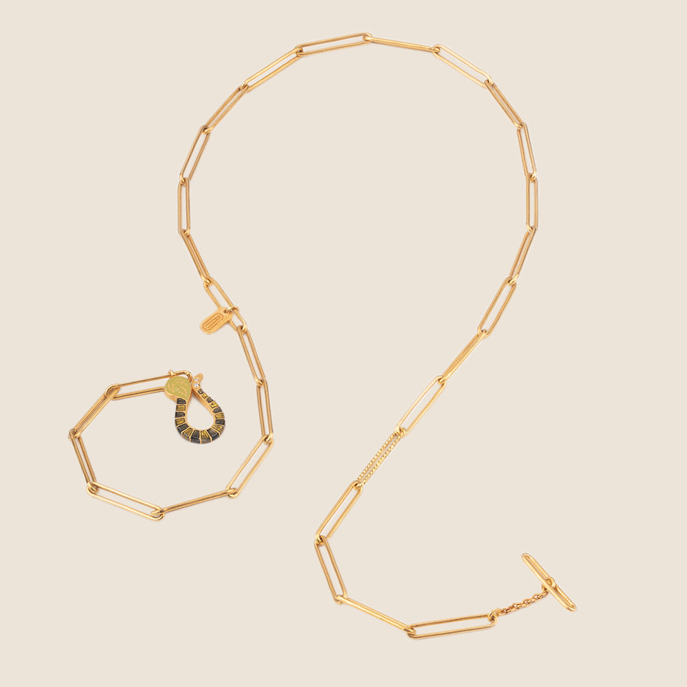 Serpentine Paper Link Necklace