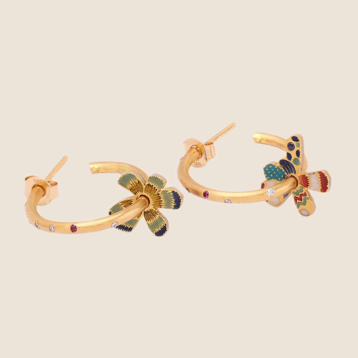Fleur D'ikat Hoops
