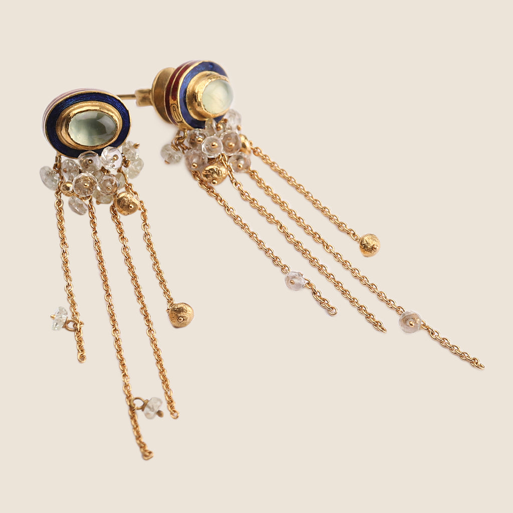 Prehnite Cascade Earrings