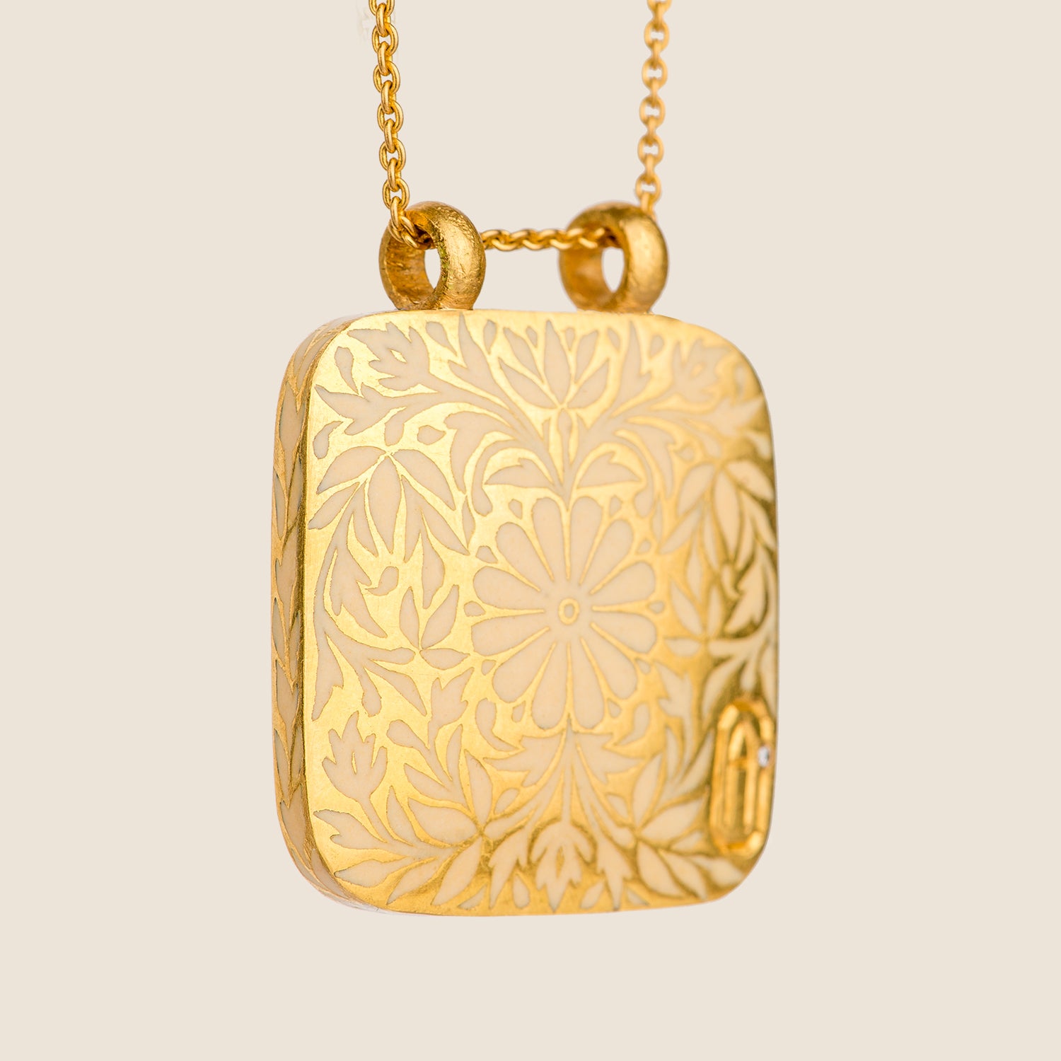 'Gilded Journey' Taweez Initial Necklace
