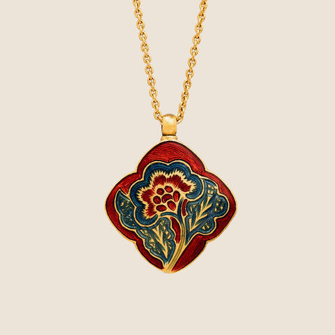 'Rose Enigma' Clover Necklace