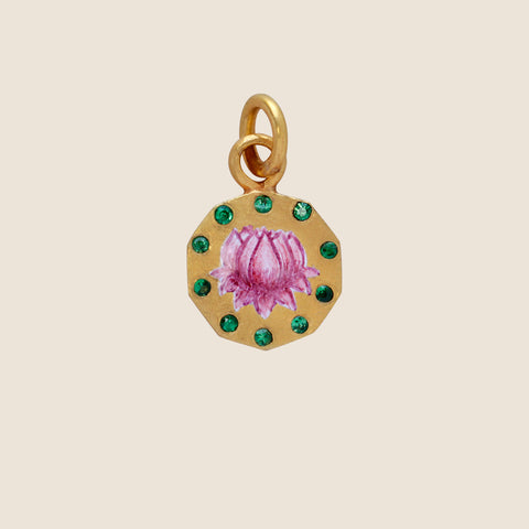 'Clair de lune' Mihrab Initial Mohur Necklace