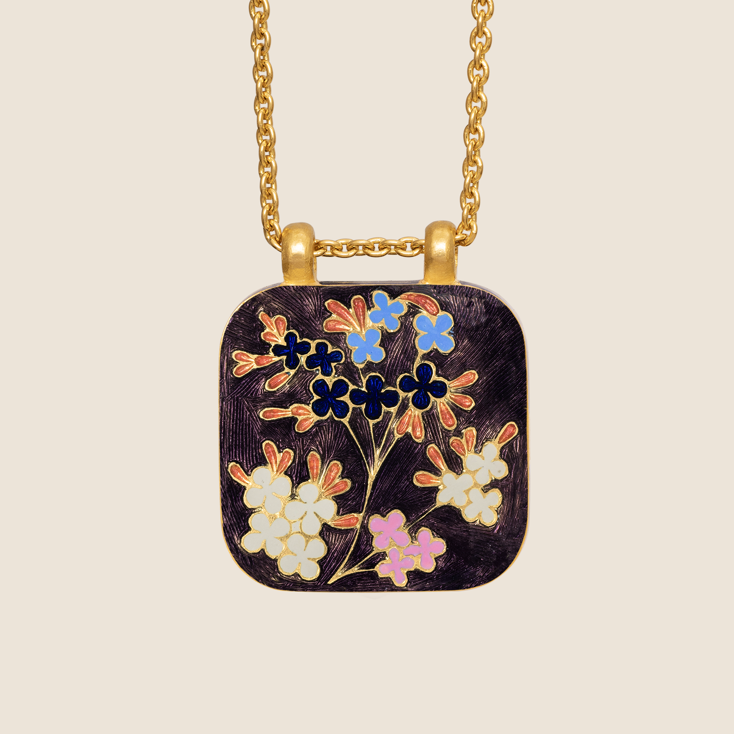 'Dark Paradaida' Taweez Initial Necklace