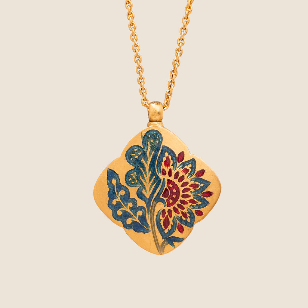 'Chintz Dynasty' Clover Necklace