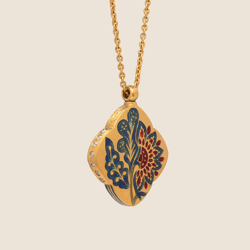 'Chintz Dynasty' Clover Necklace