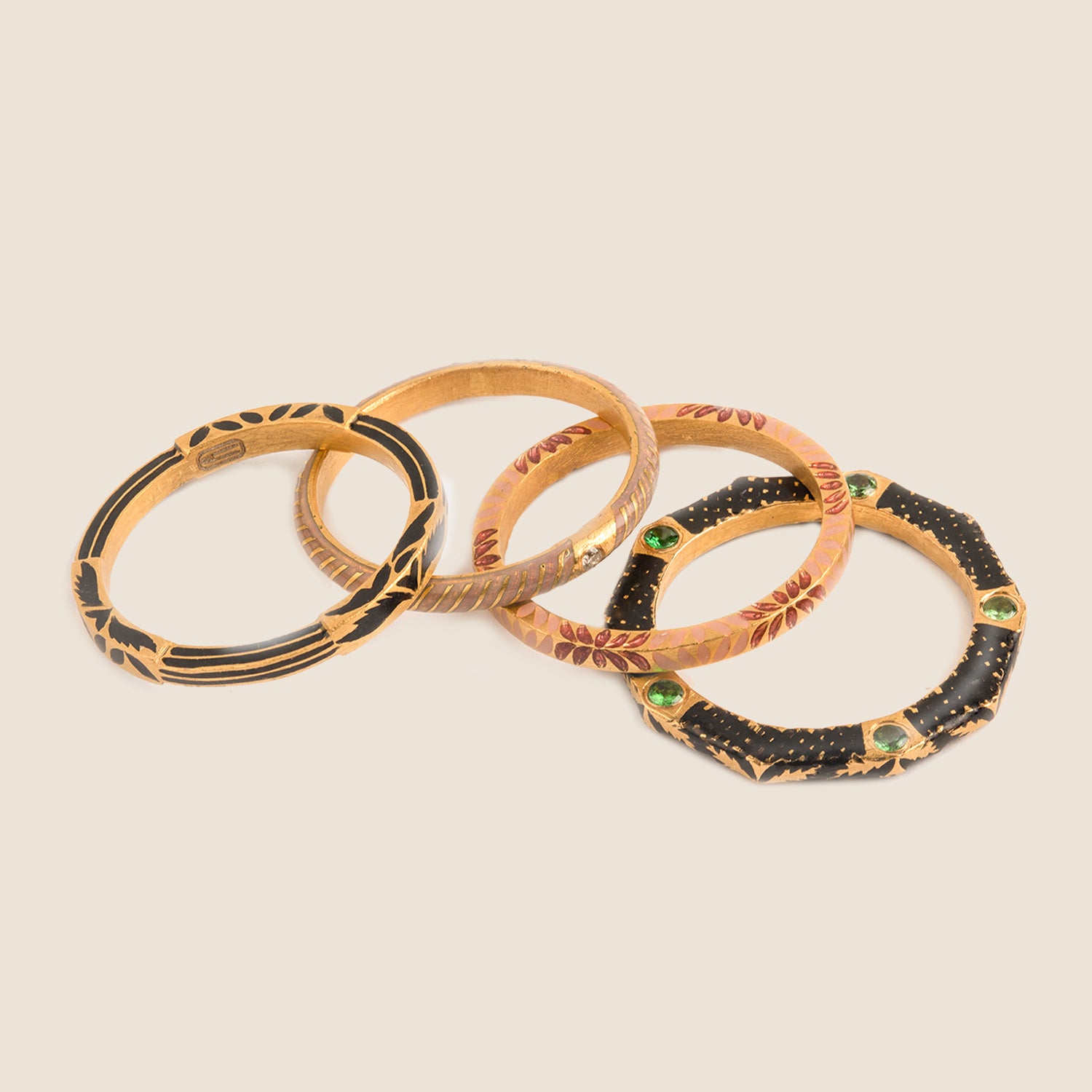 Lotus Ring Stack
