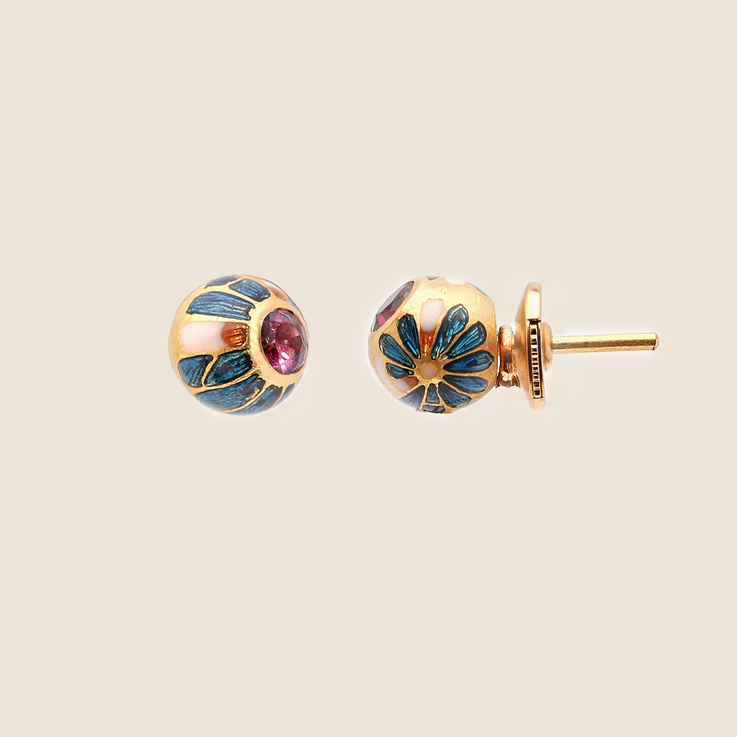 Tourmaline Bloom Studs