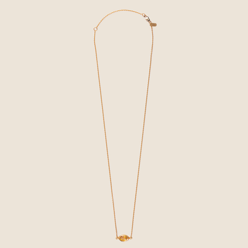 Yellow Sapphire Color Bomb Necklace