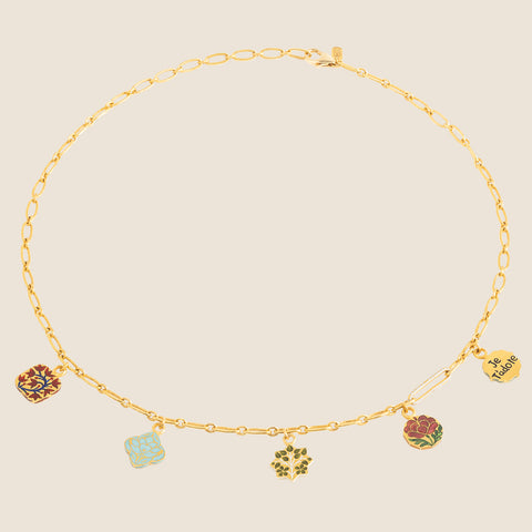 'Rose Enigma' Clover Necklace