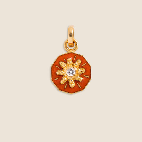 'Clair de lune' Mihrab Initial Mohur Necklace