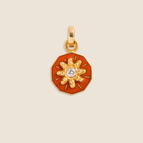 'Rosebush' Girih Initial Mohur Necklace