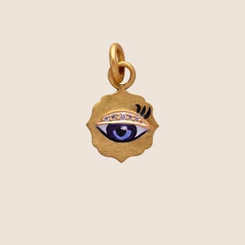 'Clair de lune' Mihrab Initial Mohur Necklace