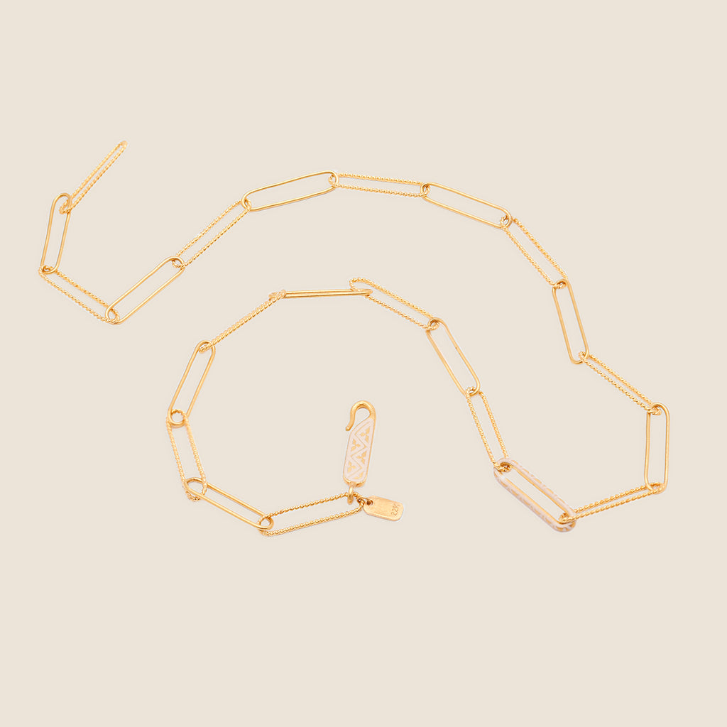 Swirl Paper Link Necklace