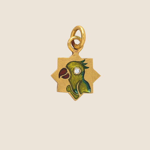 'Clair de lune' Mihrab Initial Mohur Necklace