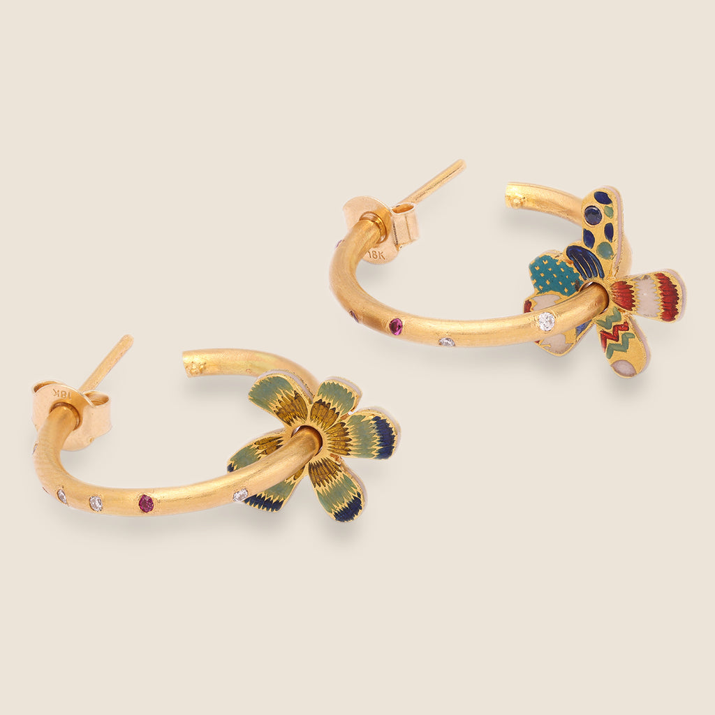 Fleur D'ikat Hoops