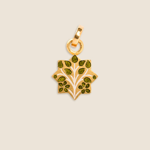 'Clair de lune' Mihrab Initial Mohur Necklace