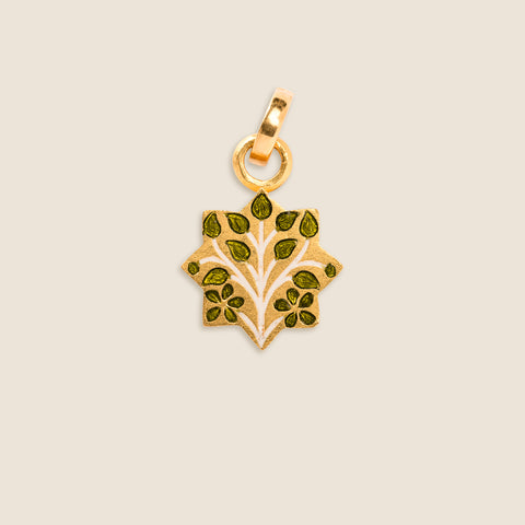 'Lattice Mirage' Initial Mohur Necklace