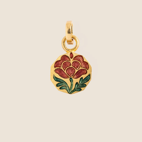 'Clair de lune' Mihrab Initial Mohur Necklace