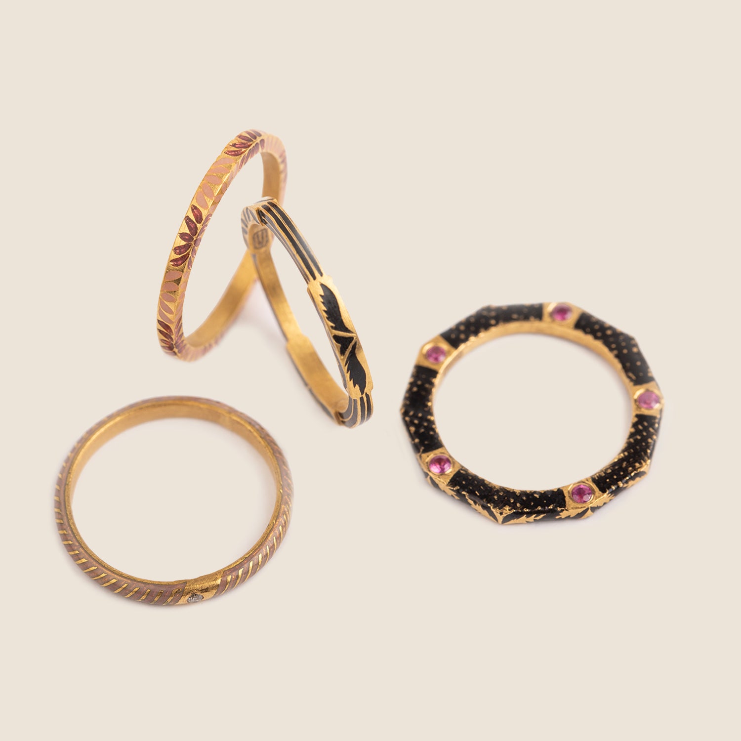Lotus Ring Stack