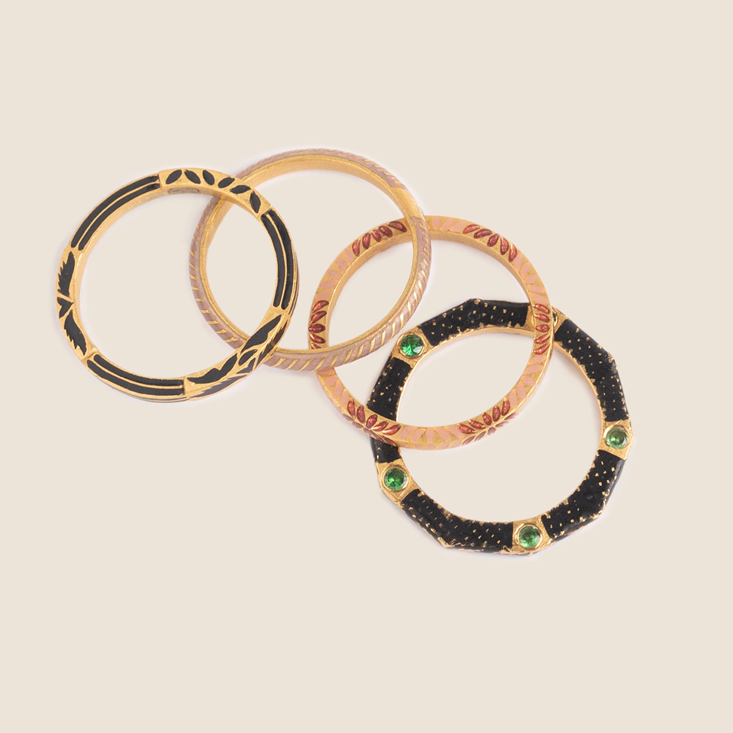 Lotus Ring Stack