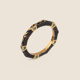 Bidri Decagon Ring