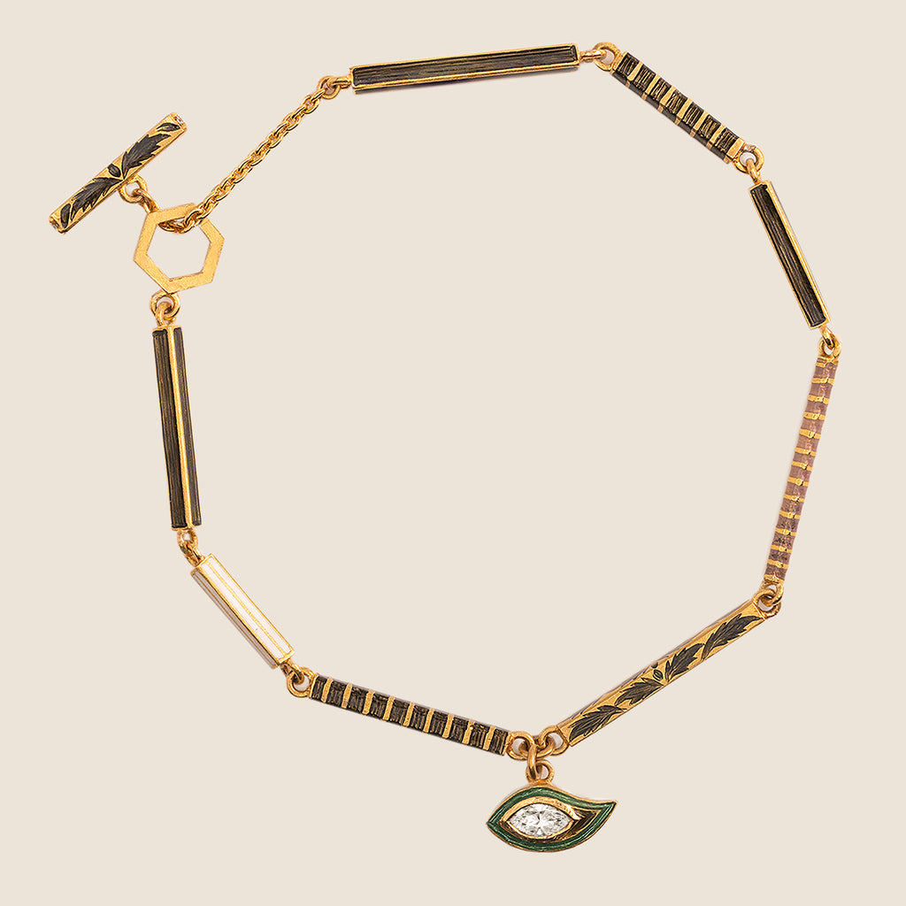 22k Designer Diamond Mangalsutra Bracelet | Raj Jewels