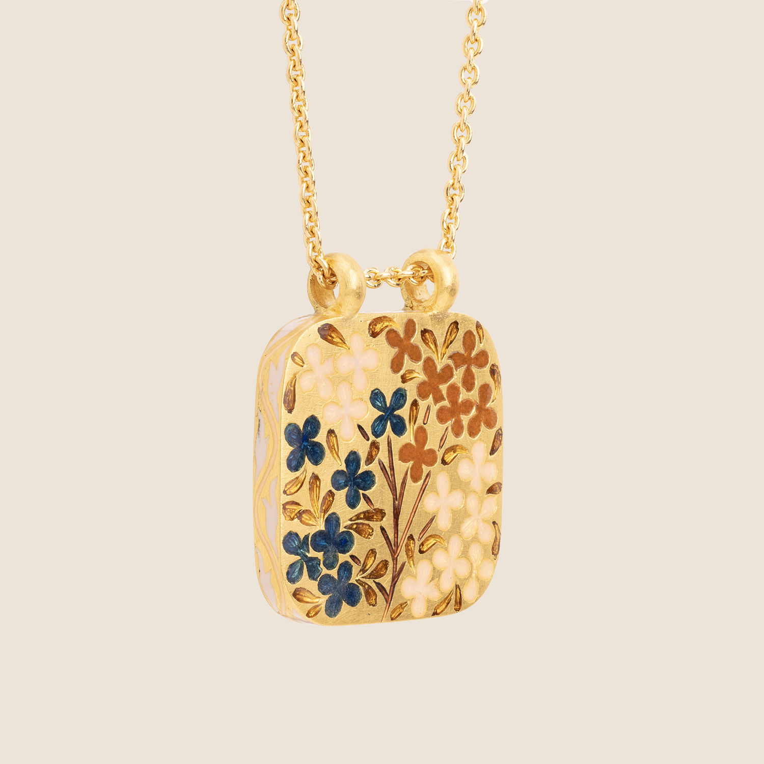 'Rose Enigma' Taweez Initial Necklace