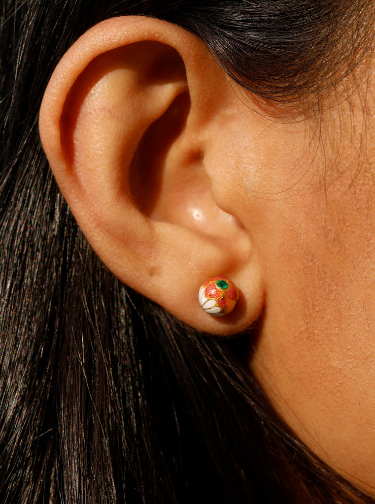 Emerald Bloom Studs