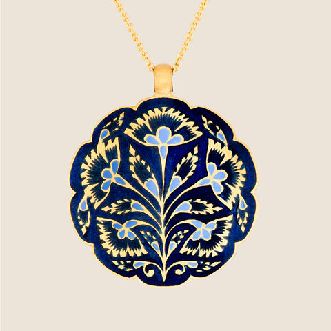 'Midnight Veil' Gulflower Initial Necklace