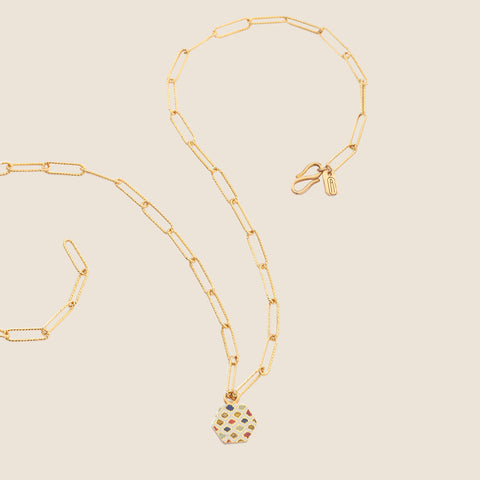 Serpentine Paper Link Necklace