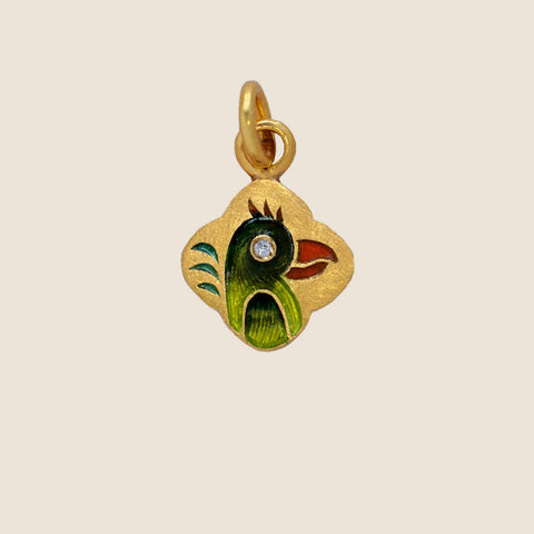 'Clair de lune' Mihrab Initial Mohur Necklace