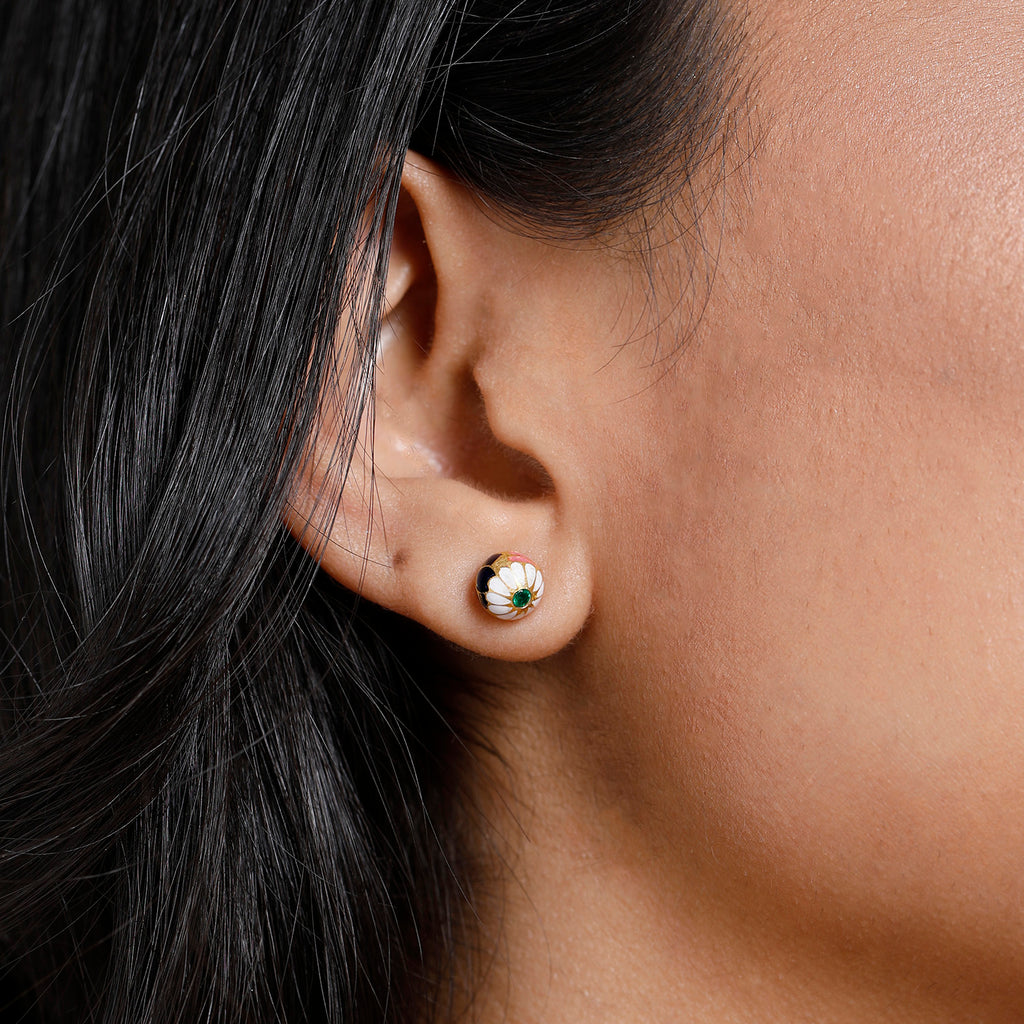 Emerald Bloom Studs