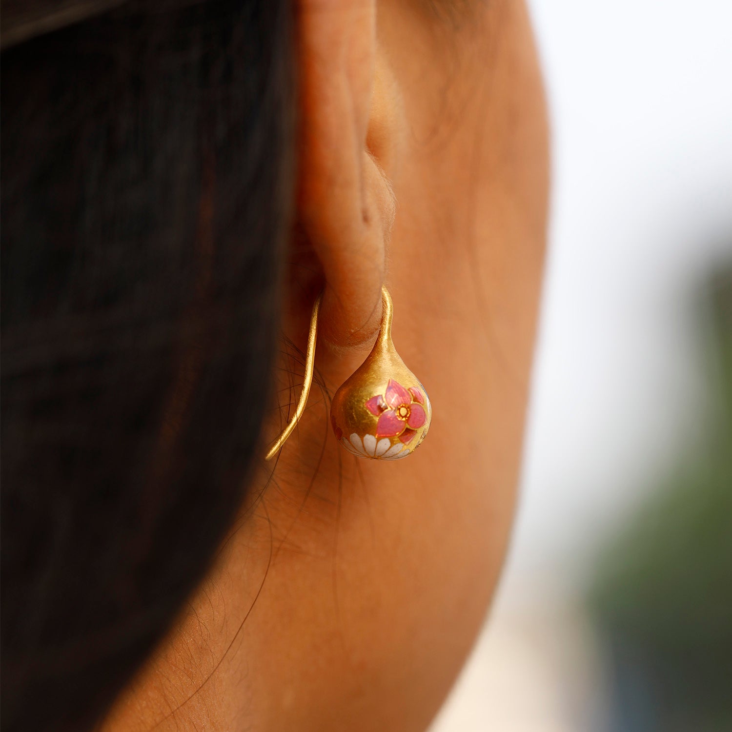 Emerald Kettlebell Earrings