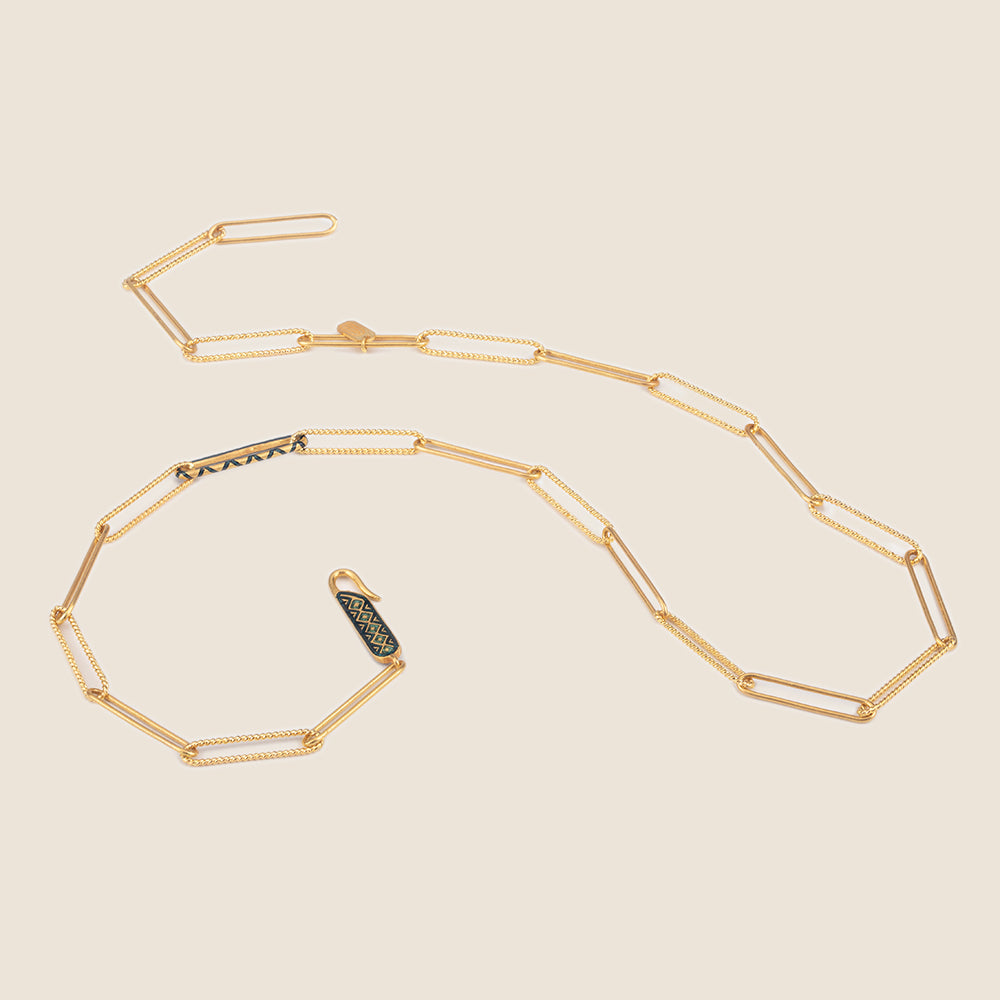 Swirl Paper Link Necklace
