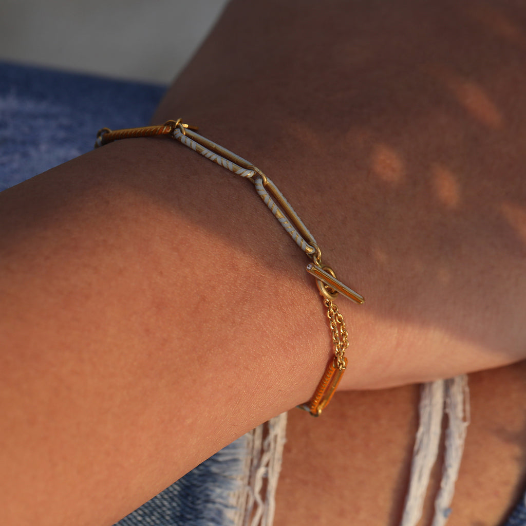 Handloom Paper Link Bracelet
