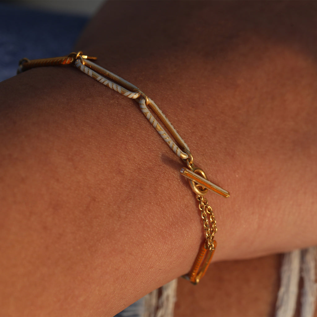 Handloom Paper Link Bracelet