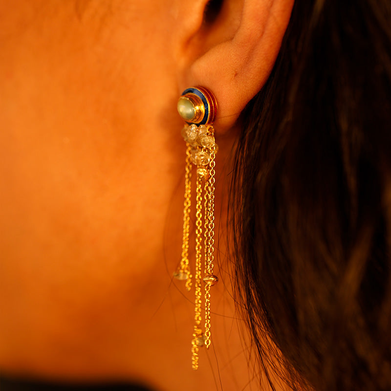 Prehnite Cascade Earrings